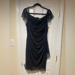 Dj- Jaz Brand Size 16 Black Short Formal Dress
